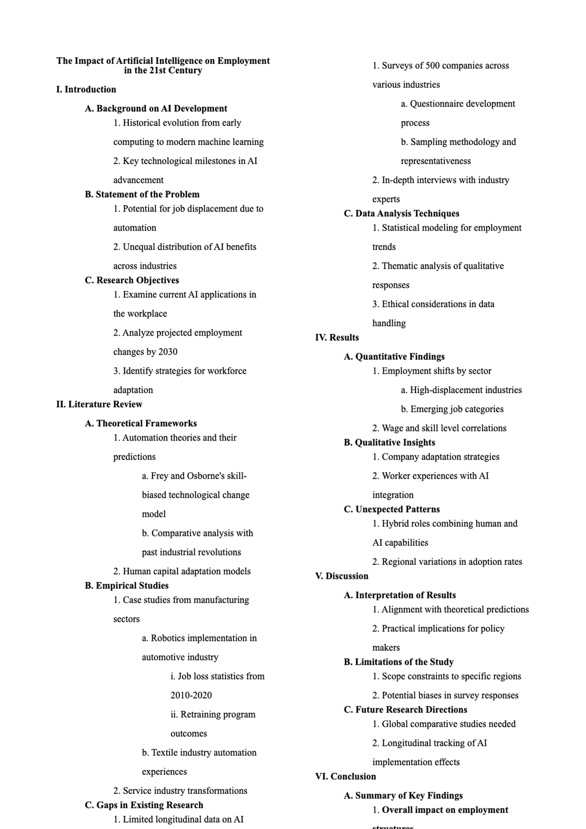 Research paper outline template with structured sections and paragraph guidelines_variant_3